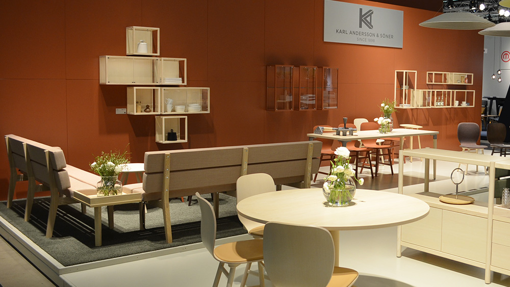 Karl Andersson Söners stand at Stockholm Furniture Fair 2018